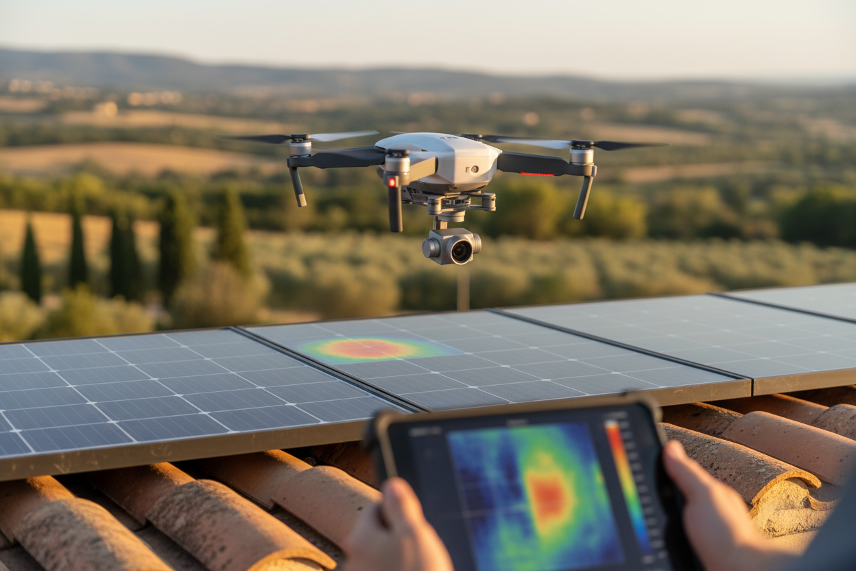 Inspection thermique par drone à Salon-de-Provence